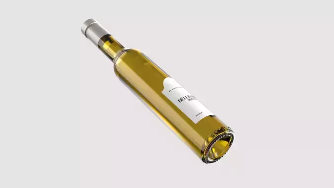 Glass Bellissima Wine Bottle - 3D Asset for Designers -