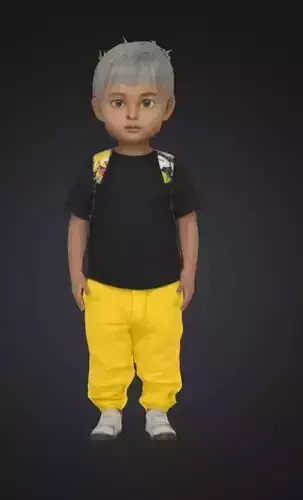 Model of a 7-year-old boy