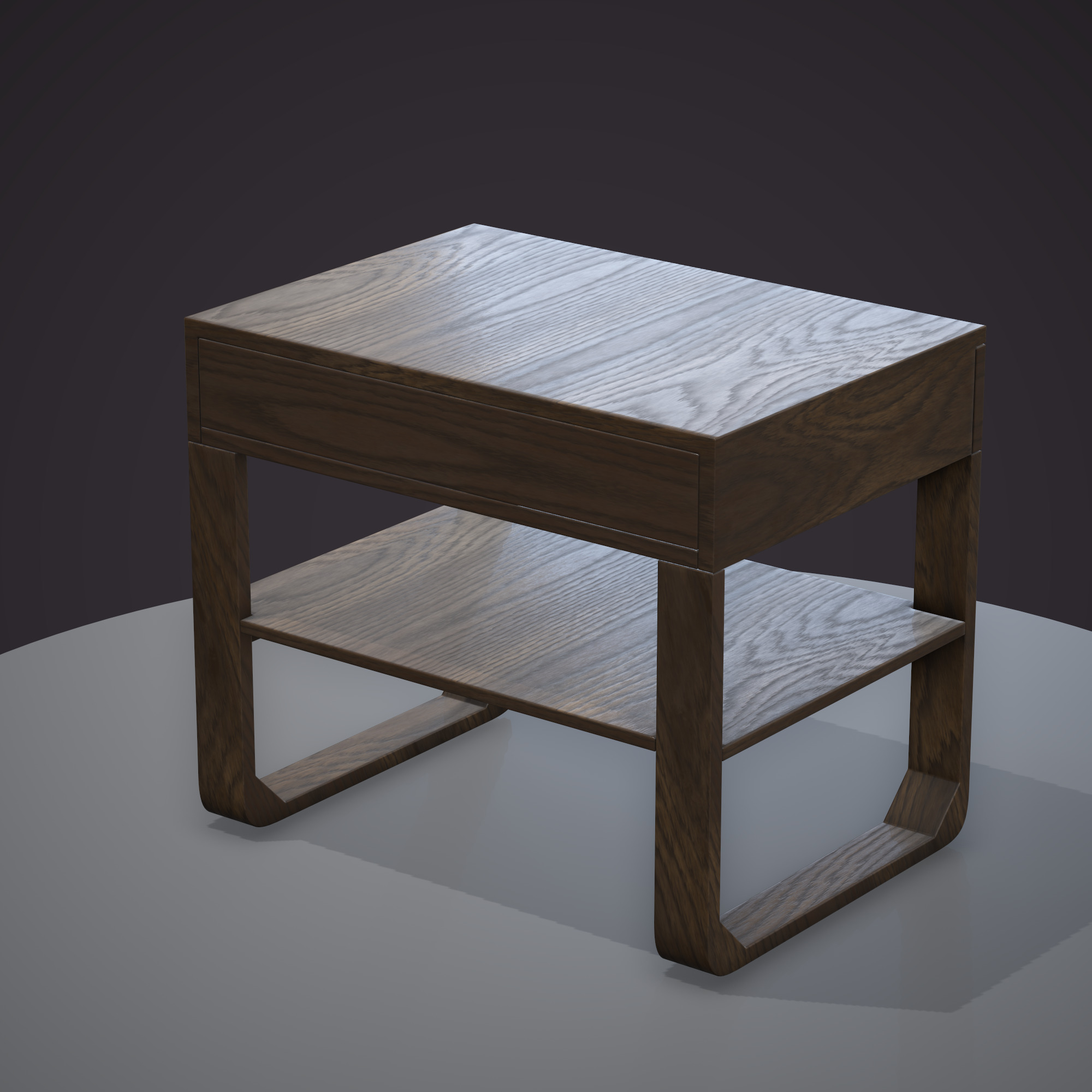 Nightstand ar vr optimized Low-poly 3D model_6