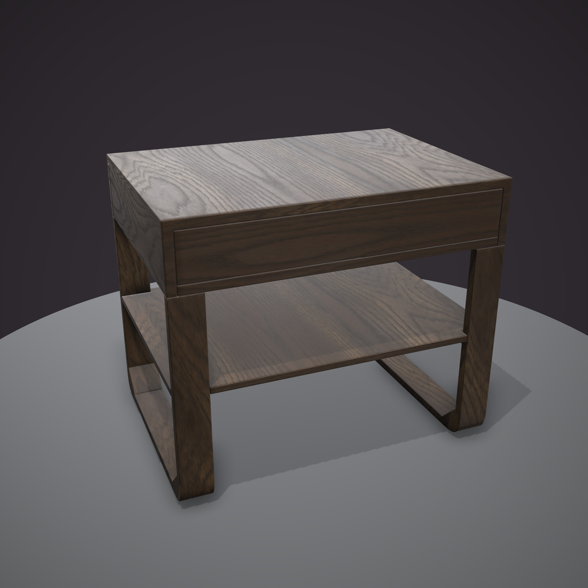Nightstand ar vr optimized Low-poly 3D model_3