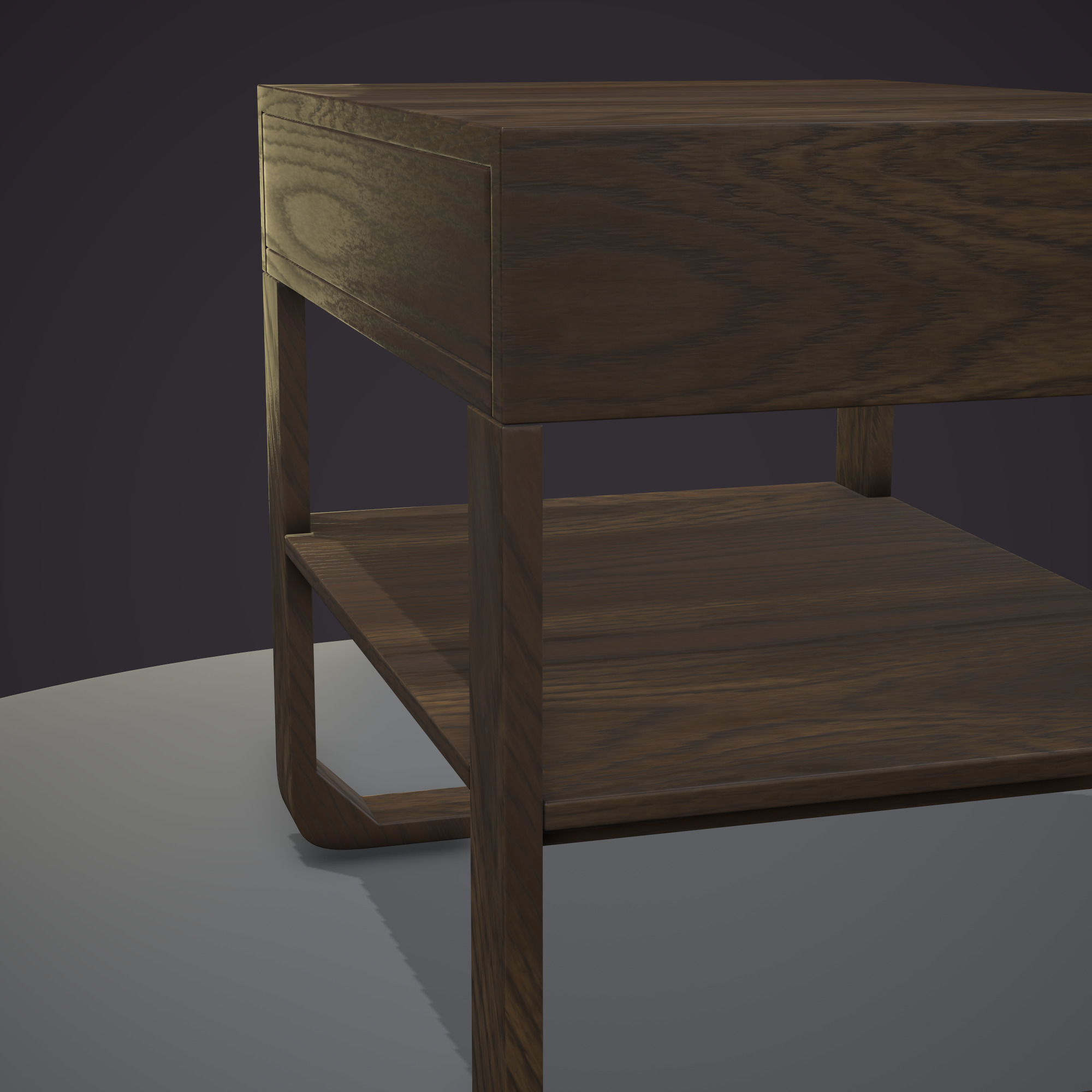 Nightstand ar vr optimized Low-poly 3D model_5