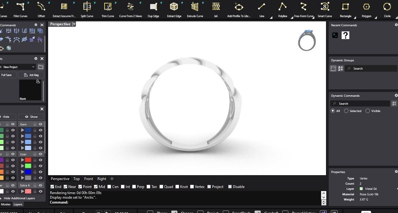 Bold Curb Chain Ring  Cartier-Style 3D Printable Jewelry Model  3D print model_11