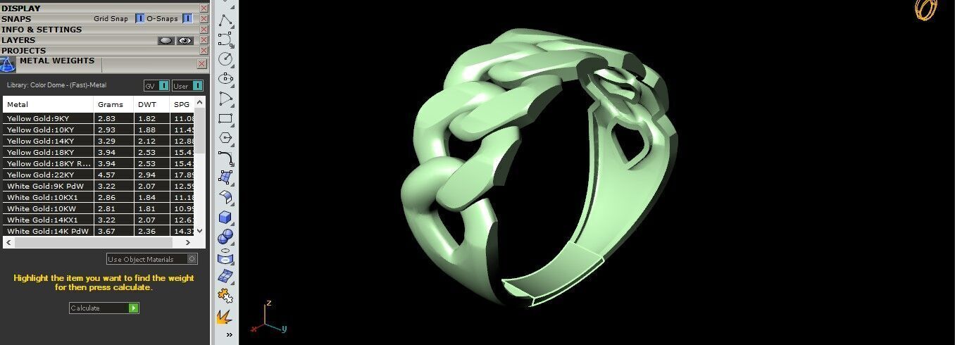 Bold Curb Chain Ring  Cartier-Style 3D Printable Jewelry Model  3D print model_8