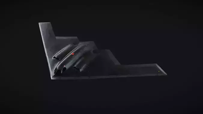 B-2 Bomber Low-poly 3D model