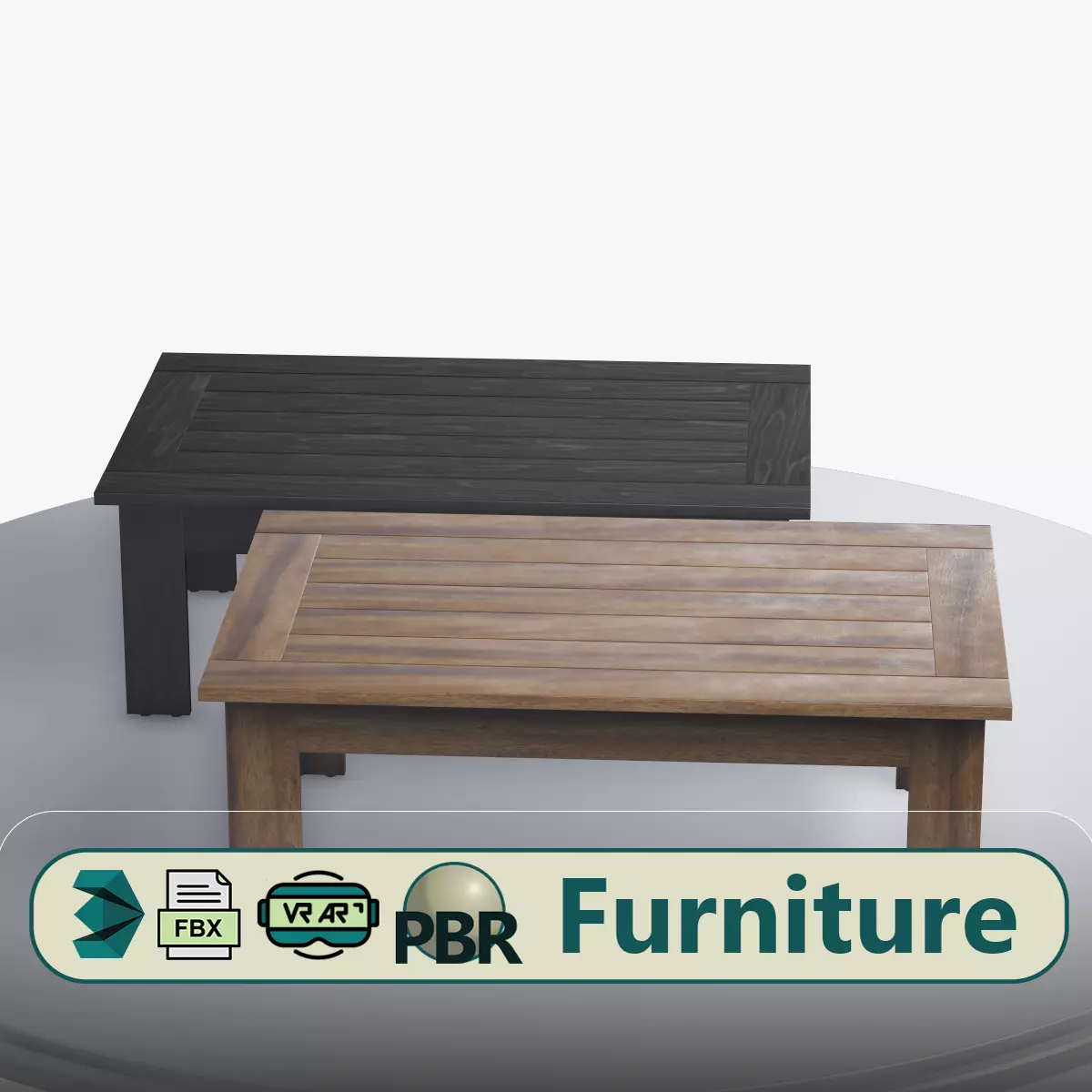 Table ar vr optimized Low-poly 3D model_0