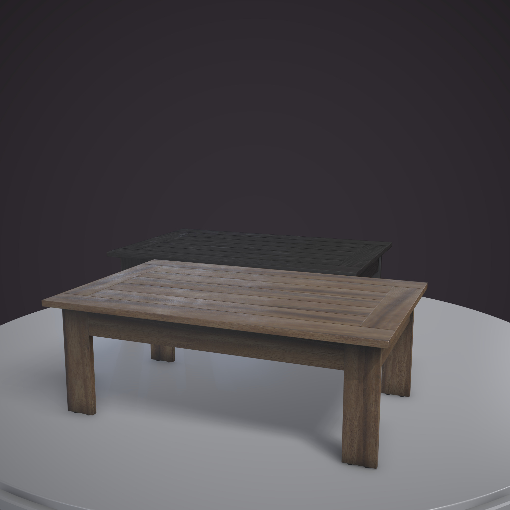Table ar vr optimized Low-poly 3D model_4