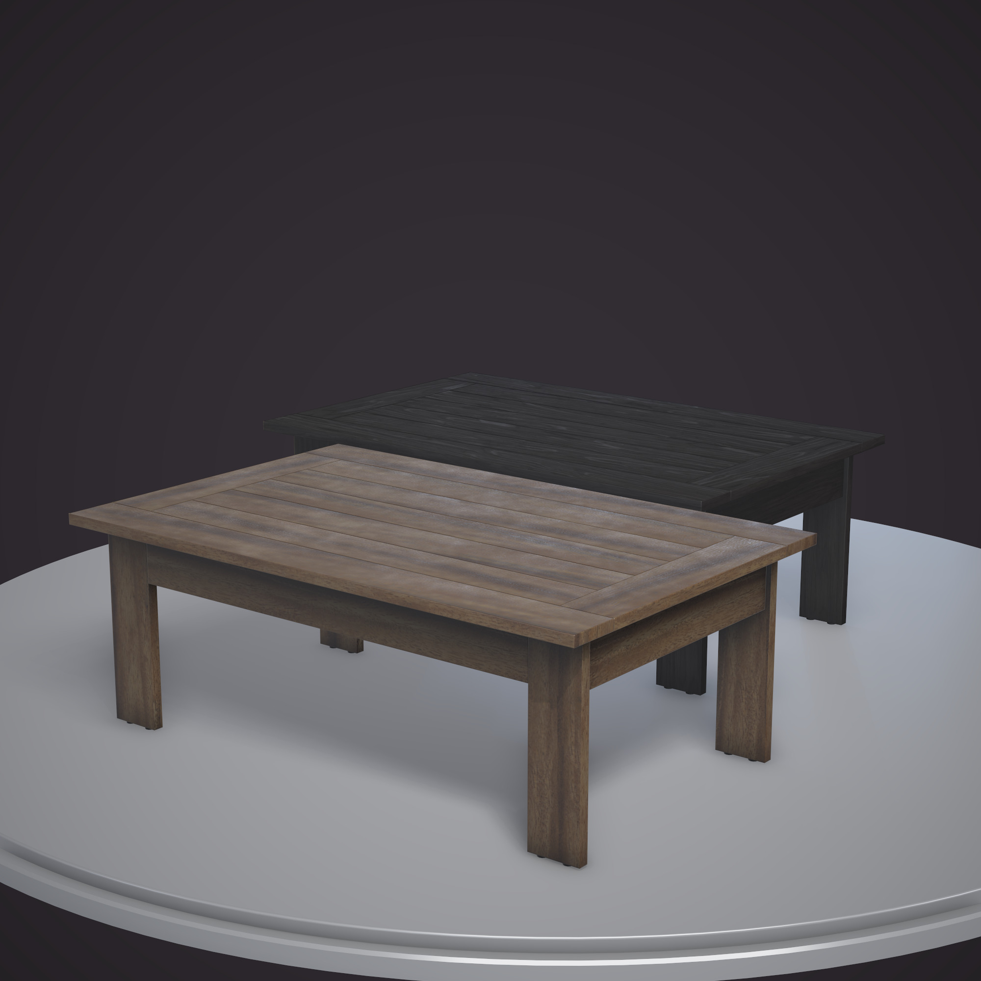 Table ar vr optimized Low-poly 3D model_6