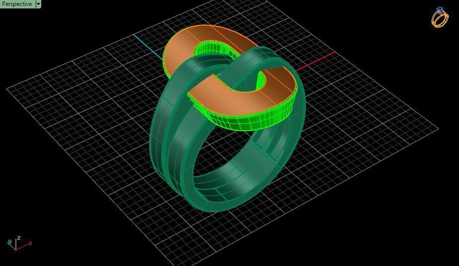 Redesigned boucheron dechaine ring 3D print model_13