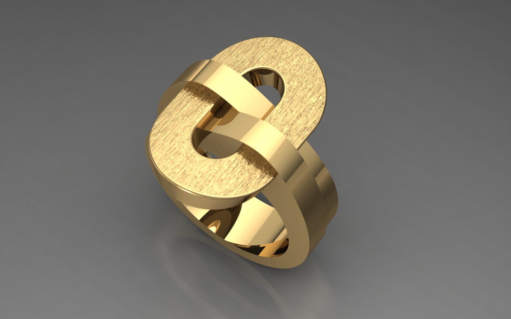 Redesigned boucheron dechaine ring 3D print model_3