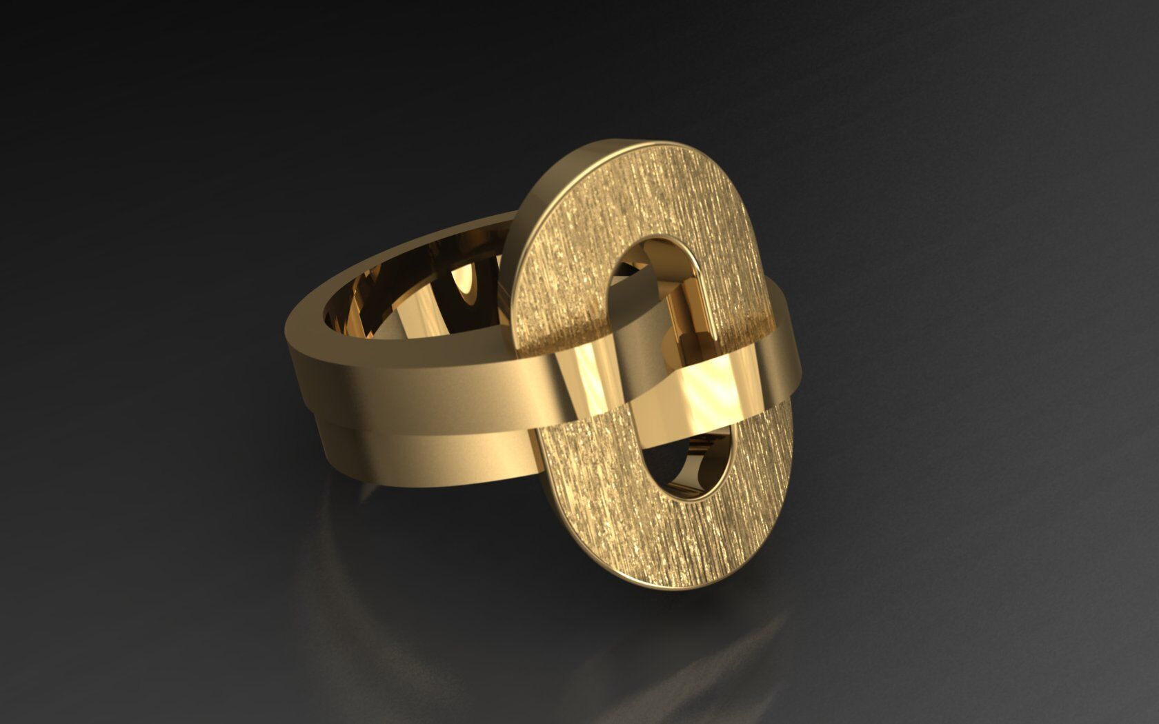 Redesigned boucheron dechaine ring 3D print model_1