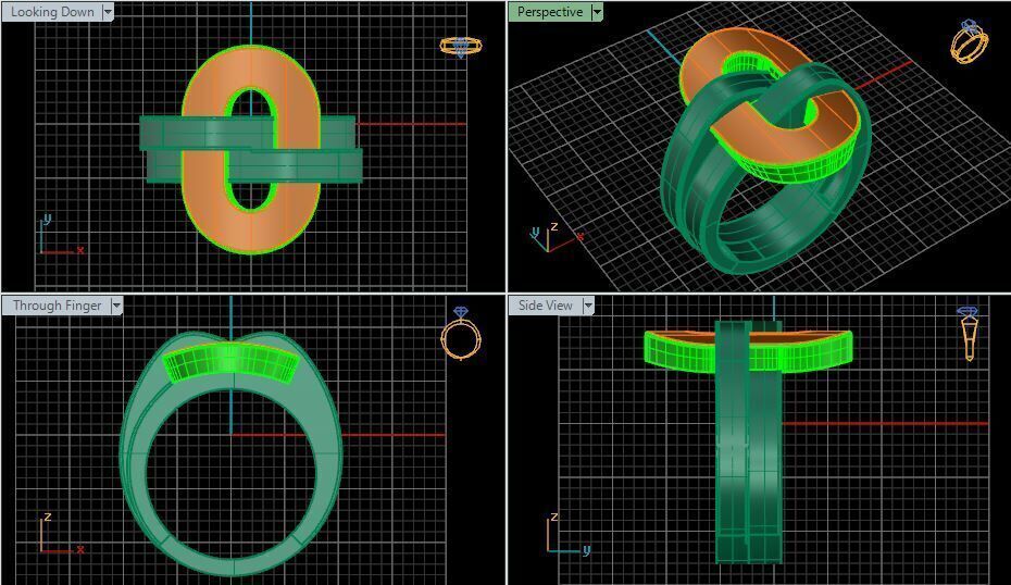 Redesigned boucheron dechaine ring 3D print model_14