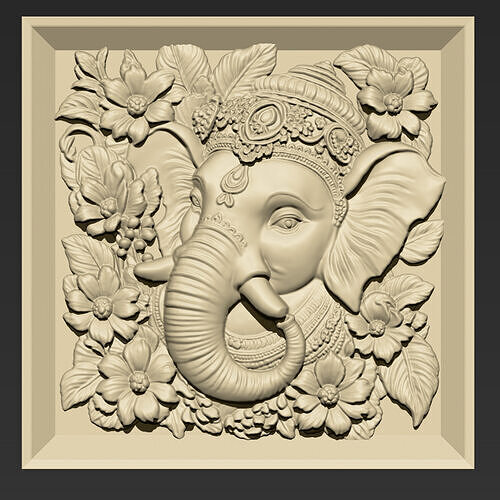 Ganesha Head A57 3D print model