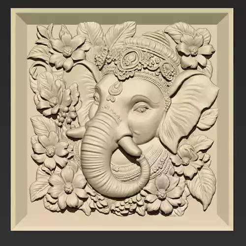 Ganesha Head A57 3D print model