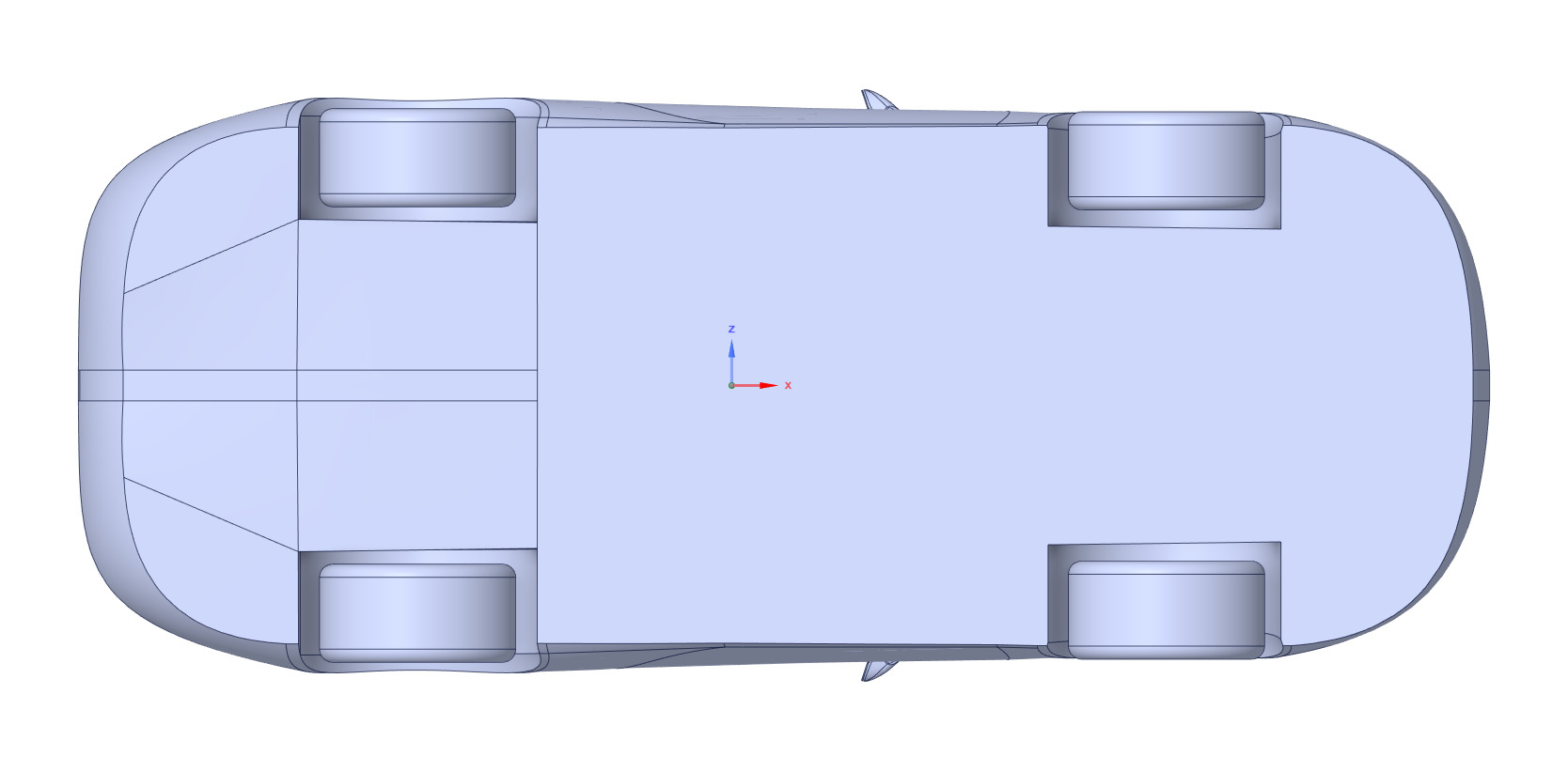 Porsche 911 Carrera S solid CAD for CFD 3D model_2