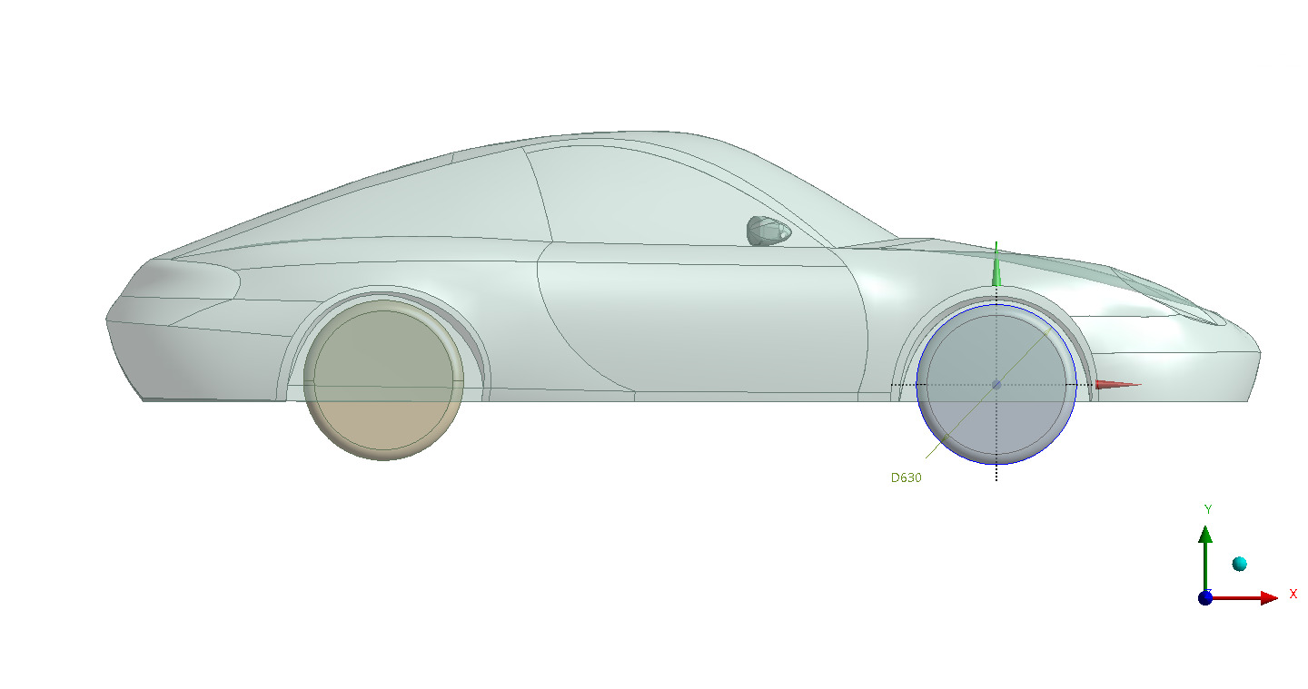 Porsche 911 Carrera S solid CAD for CFD 3D model_6