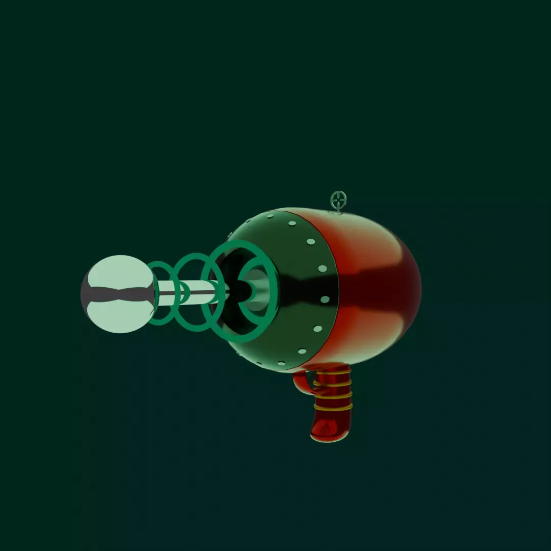 Alien blaster  3D model_0