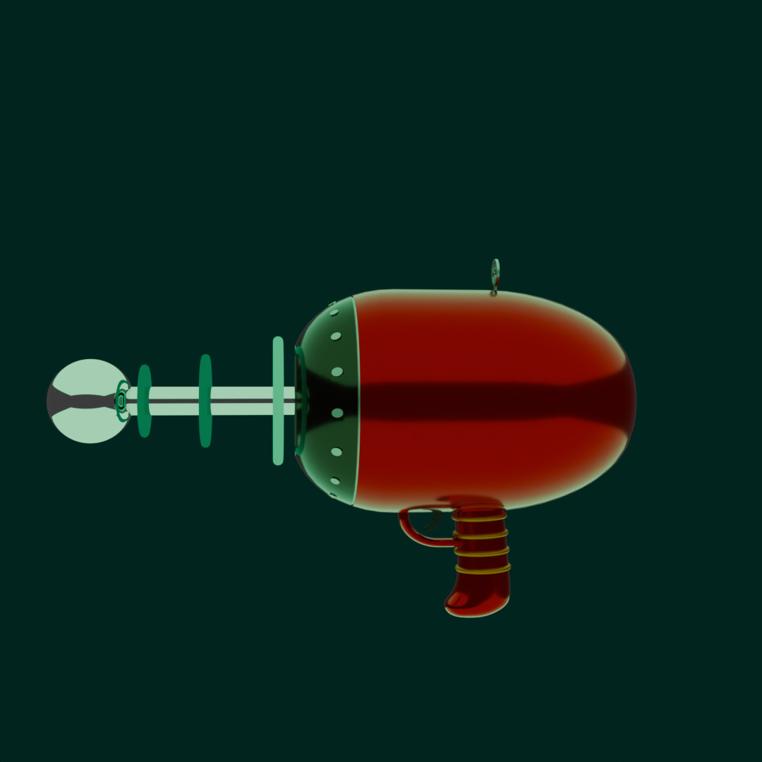 Alien blaster  3D model_1