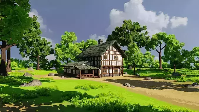 Medieval House 7 With Environment