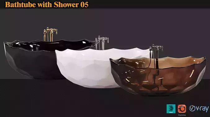 Bathtube with Shower 05