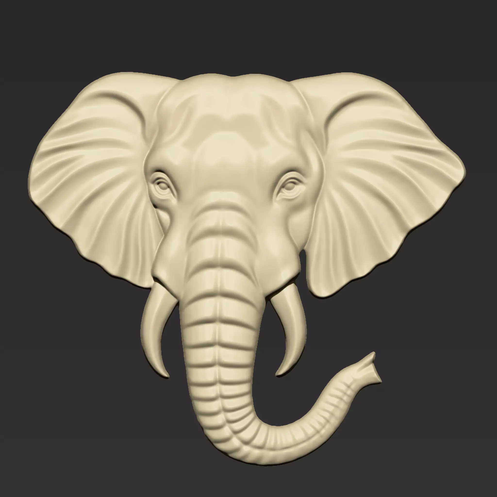 Elephant Head A62 3D print model