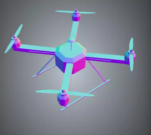 Drone model 3D print model_0