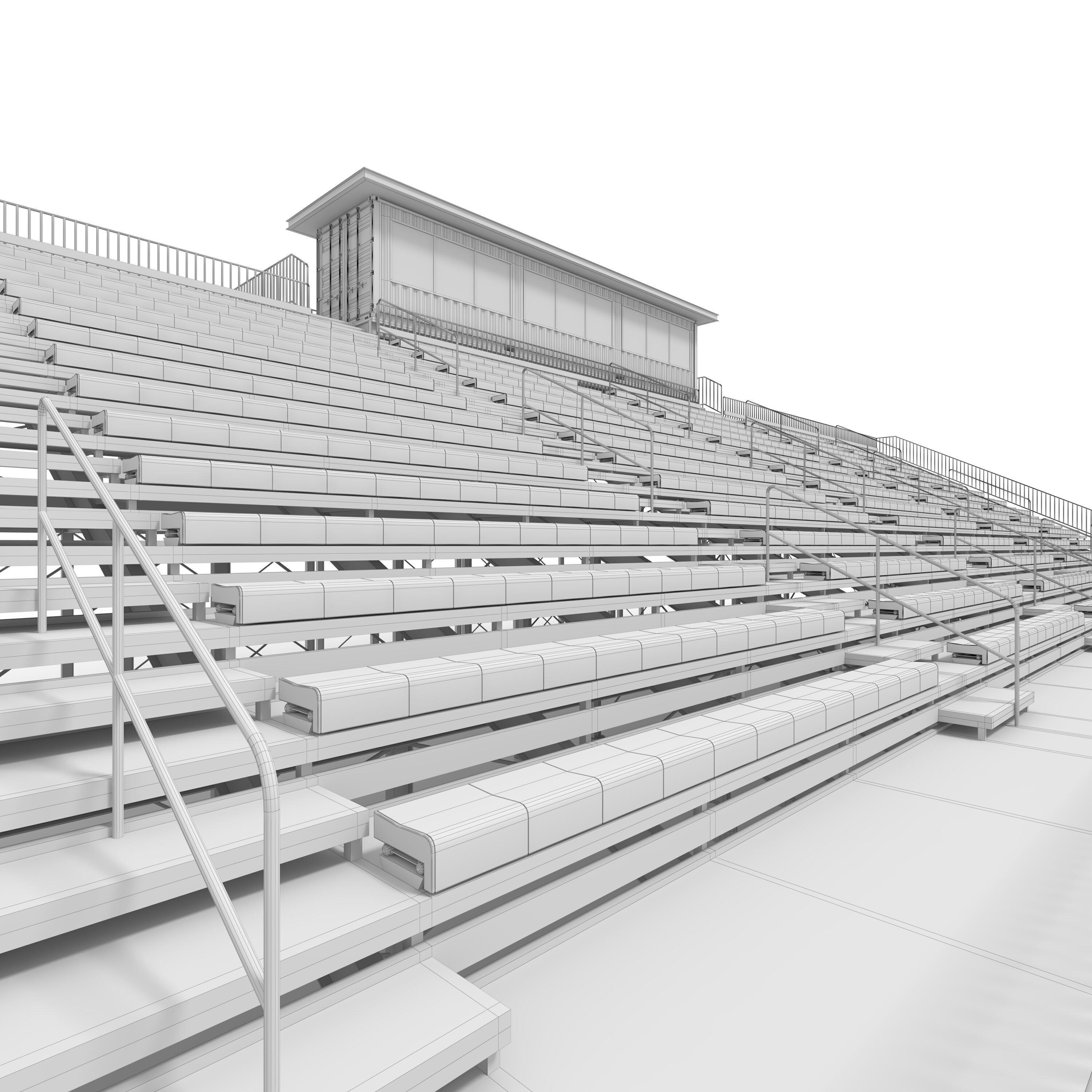 Bleachers 52 3D model_1