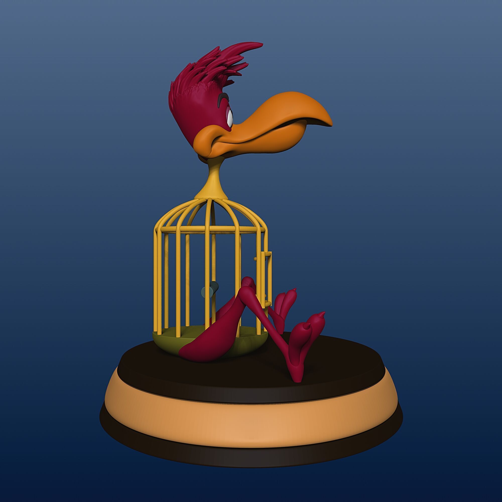 Cage Bird - Alice in Wonderland - 010 3D print model_1