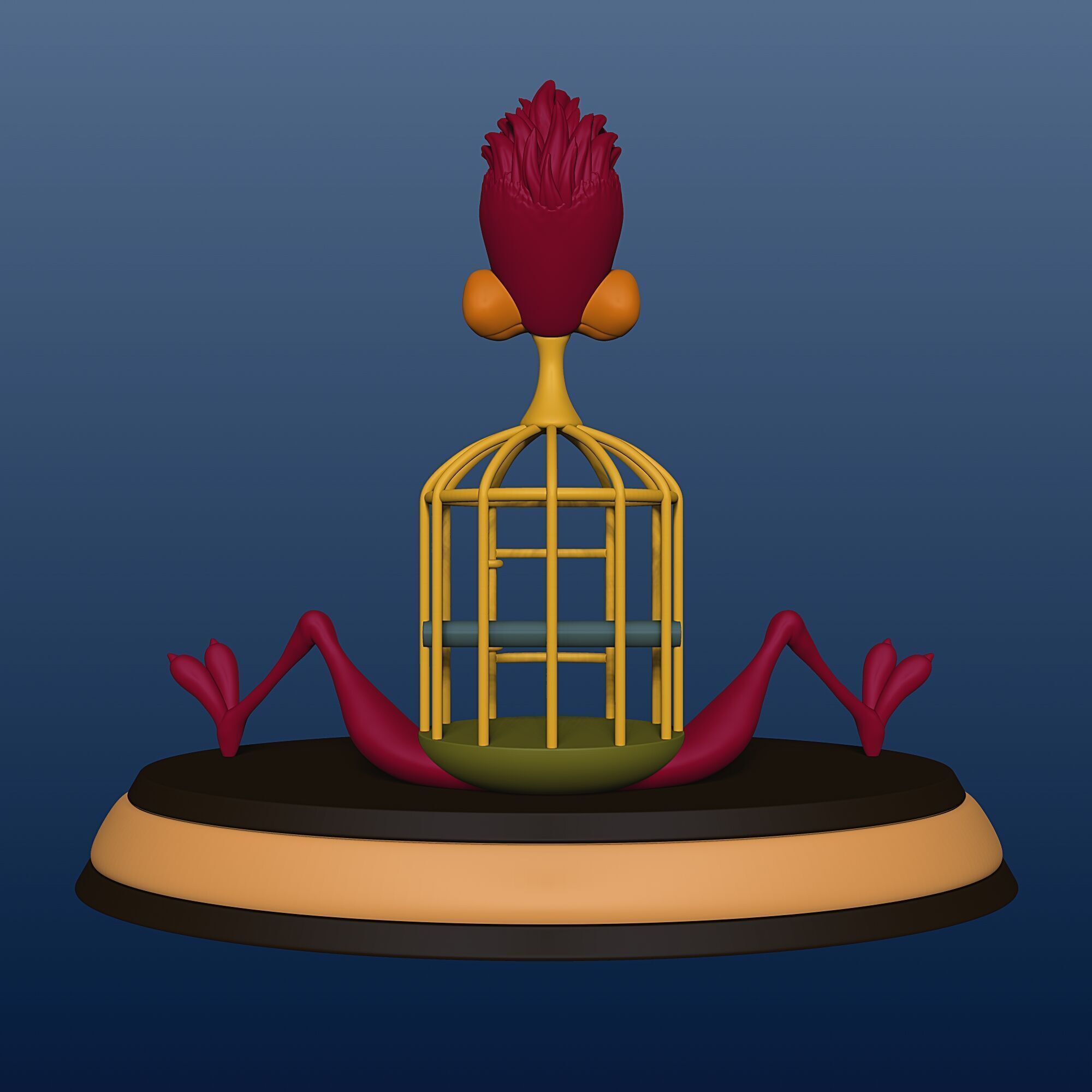 Cage Bird - Alice in Wonderland - 010 3D print model_3