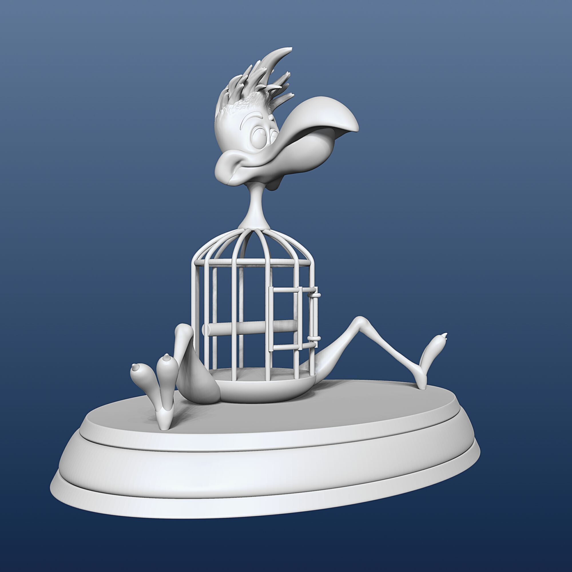 Cage Bird - Alice in Wonderland - 010 3D print model_8