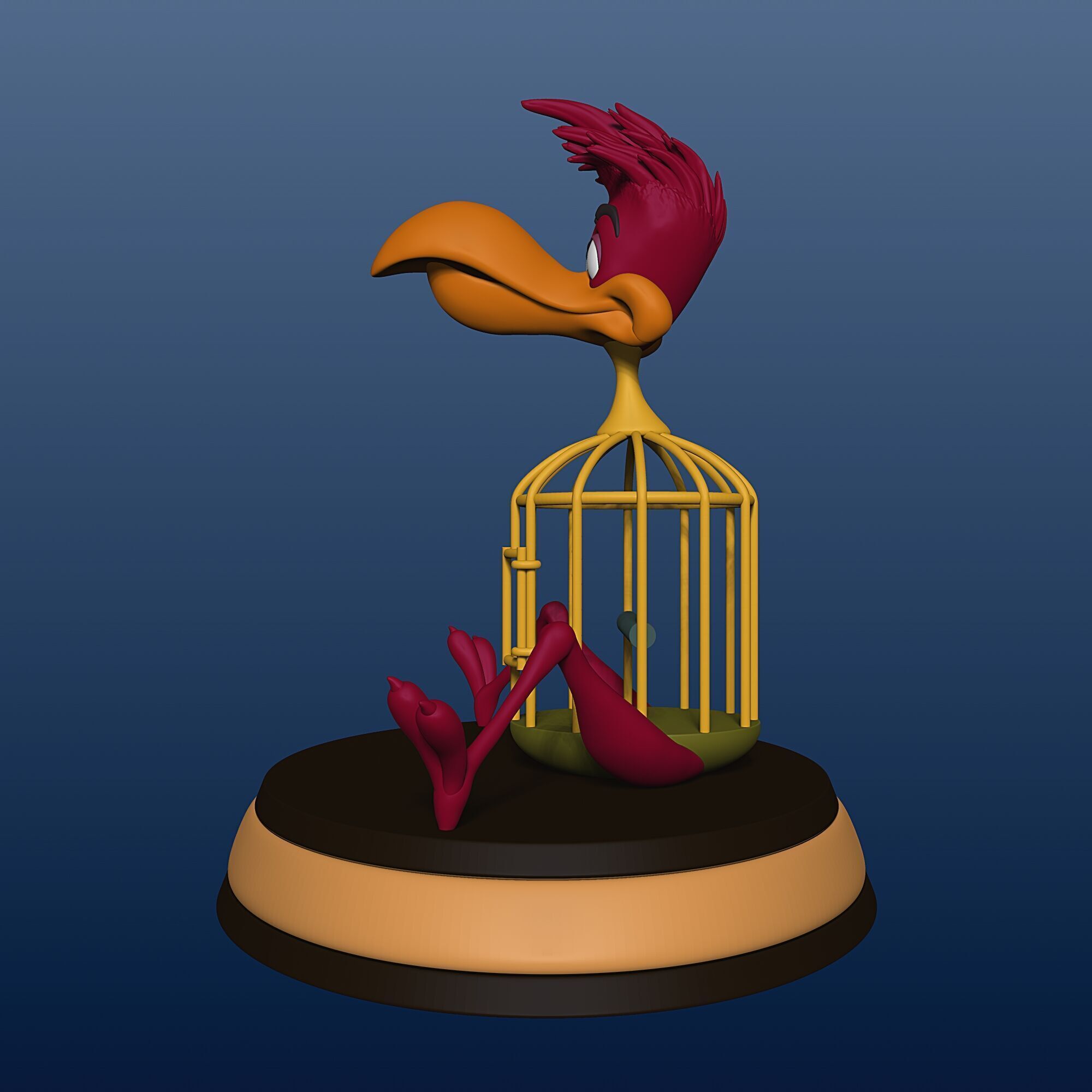 Cage Bird - Alice in Wonderland - 010 3D print model_5