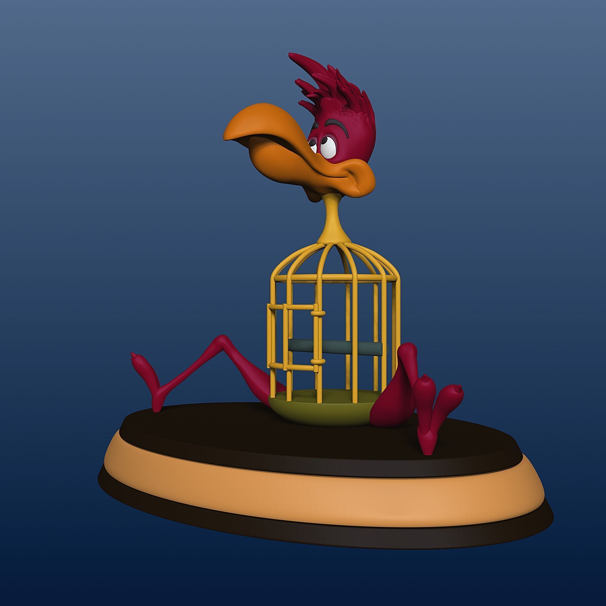 Cage Bird - Alice in Wonderland - 010 3D print model_6