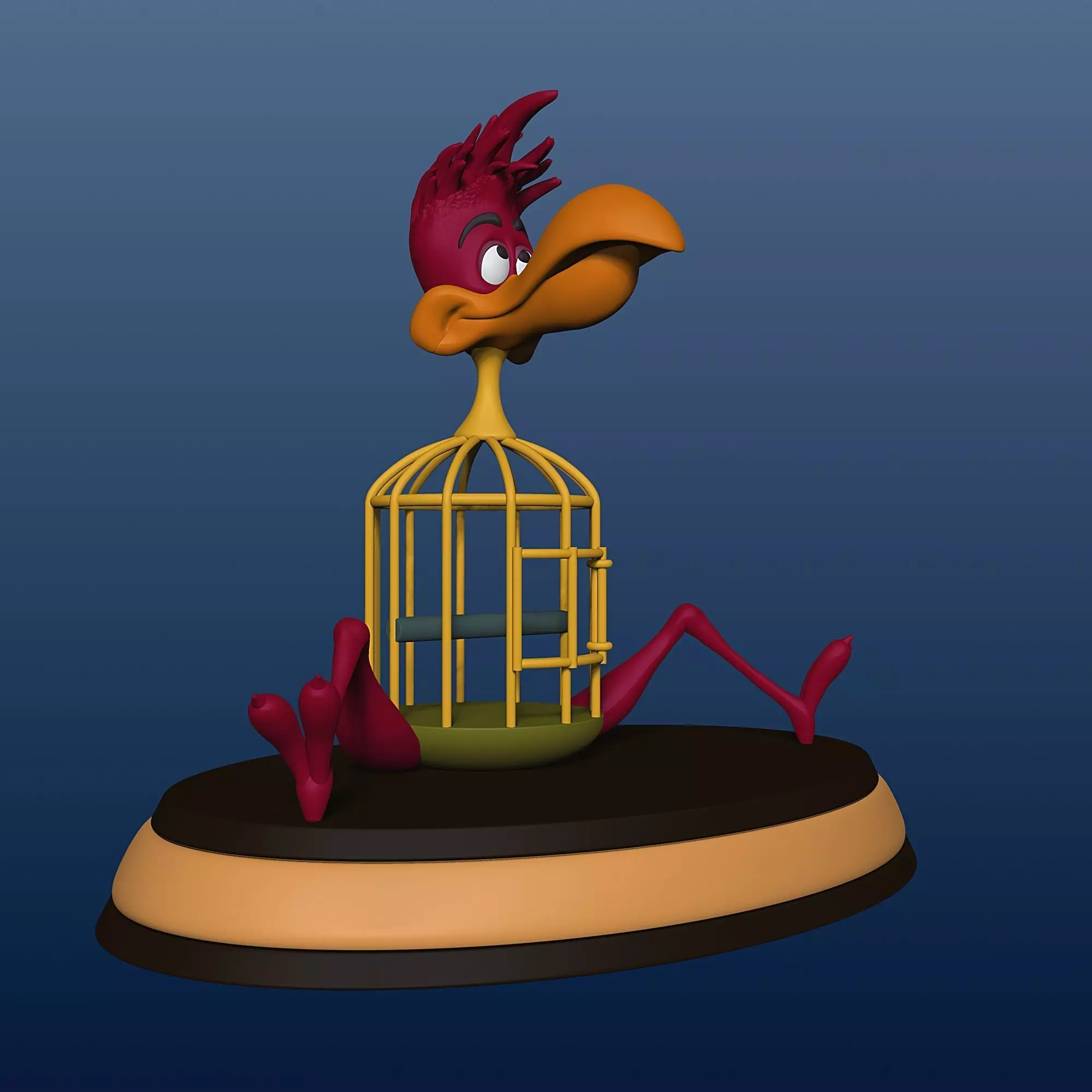 Cage Bird - Alice in Wonderland - 010 3D print model_0