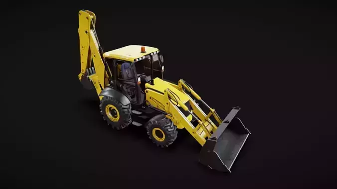 Backhoe Loader - Non-functional - Prop for Decoration