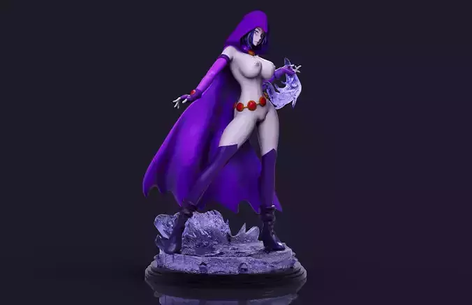 Ravena Sexy Modelo 3D Estilizado DC Comics 3D print model