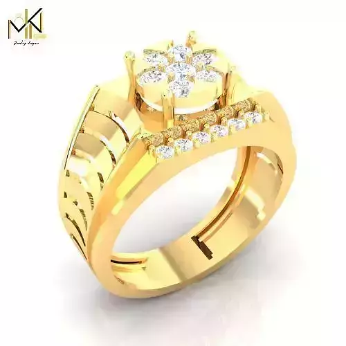 Golden Blossom Majesty Ring