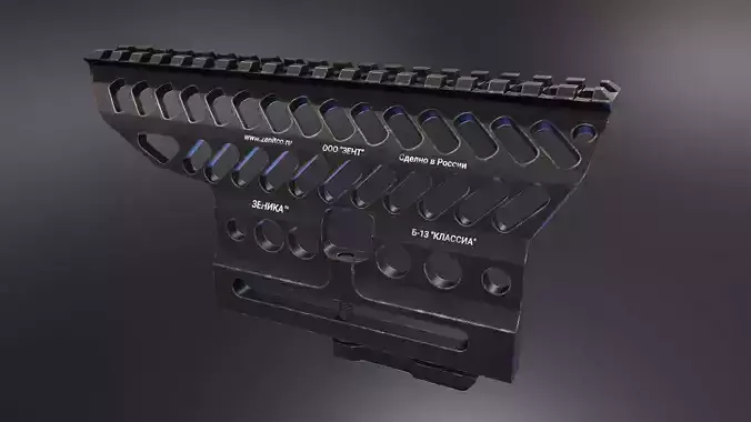 Zenitco B13 Scope Mount Low-poly 3D model
