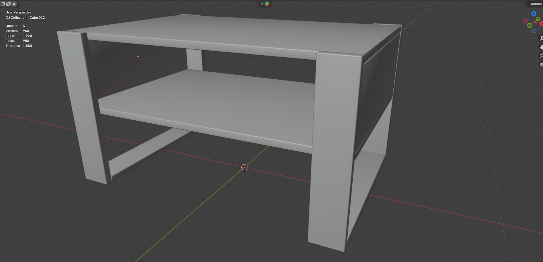 Coffee Table Free low-poly 3D model_18