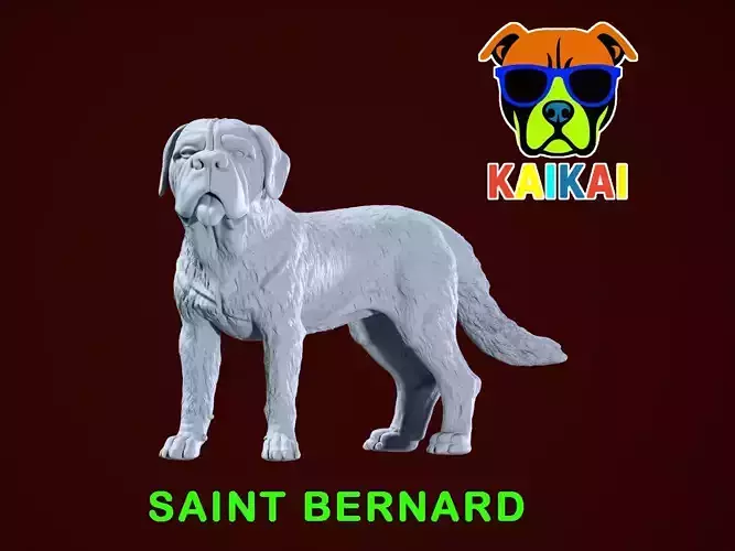 St Bernard - Saint Bernard model - 3D print 3D print model St Bernard - Saint Bernard model - 3D print 3D print model
