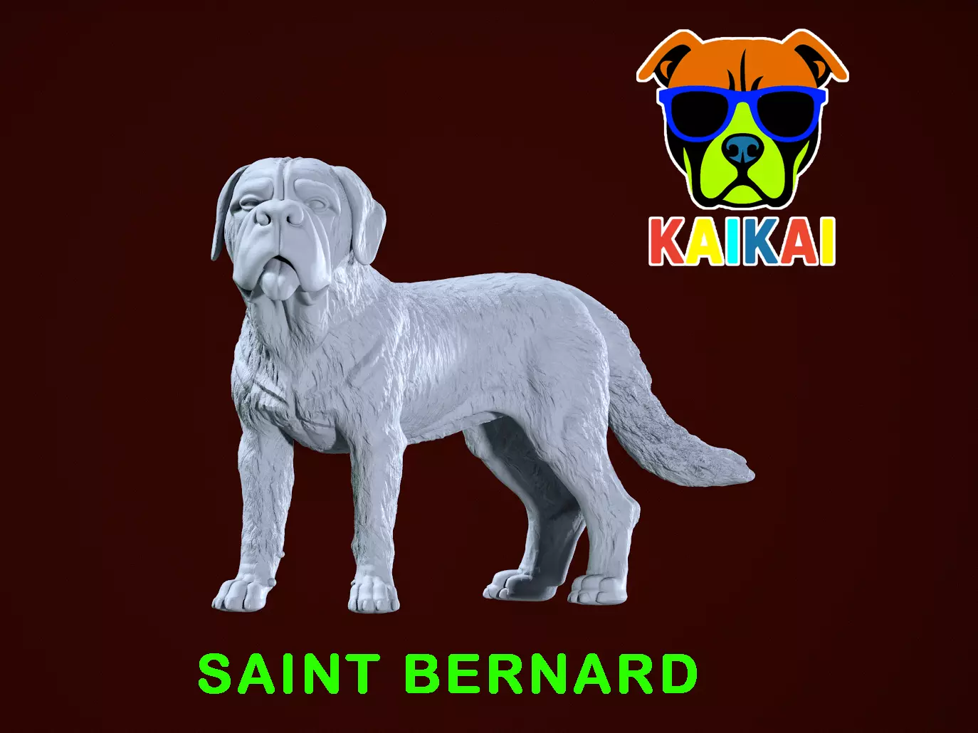St Bernard - Saint Bernard model - 3D print 3D print model_0