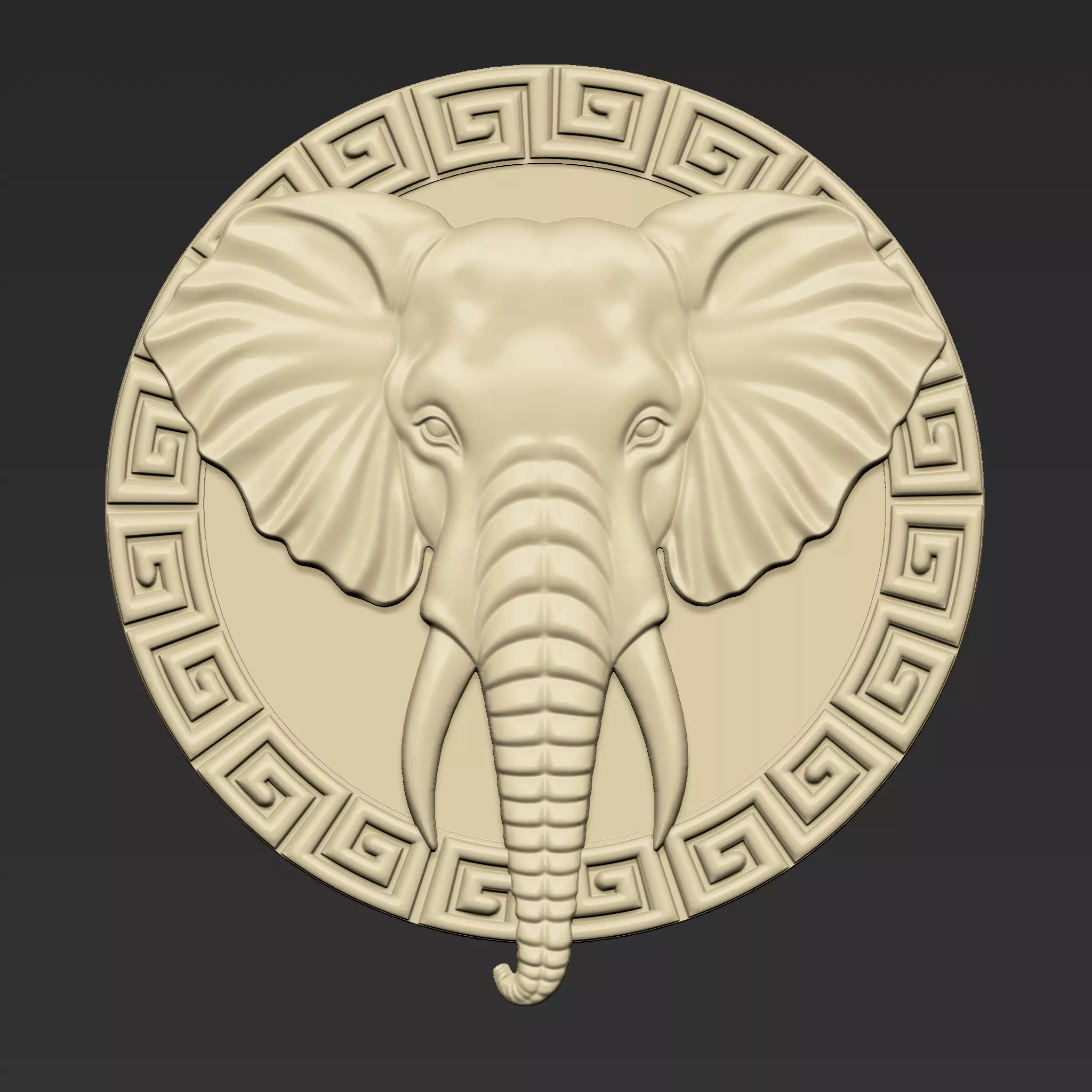 Elephant Head A66 3D print model