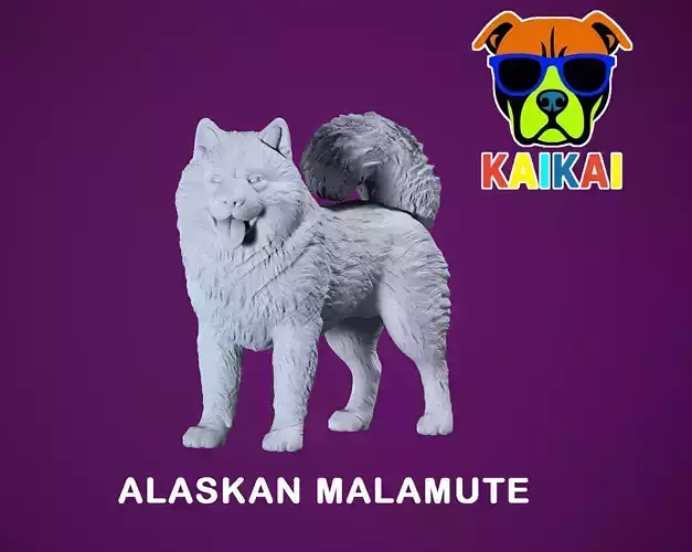 Alaska Malamute - Mally model - 3D print