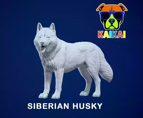 Siberian Husky - Chukcha model - 3D print