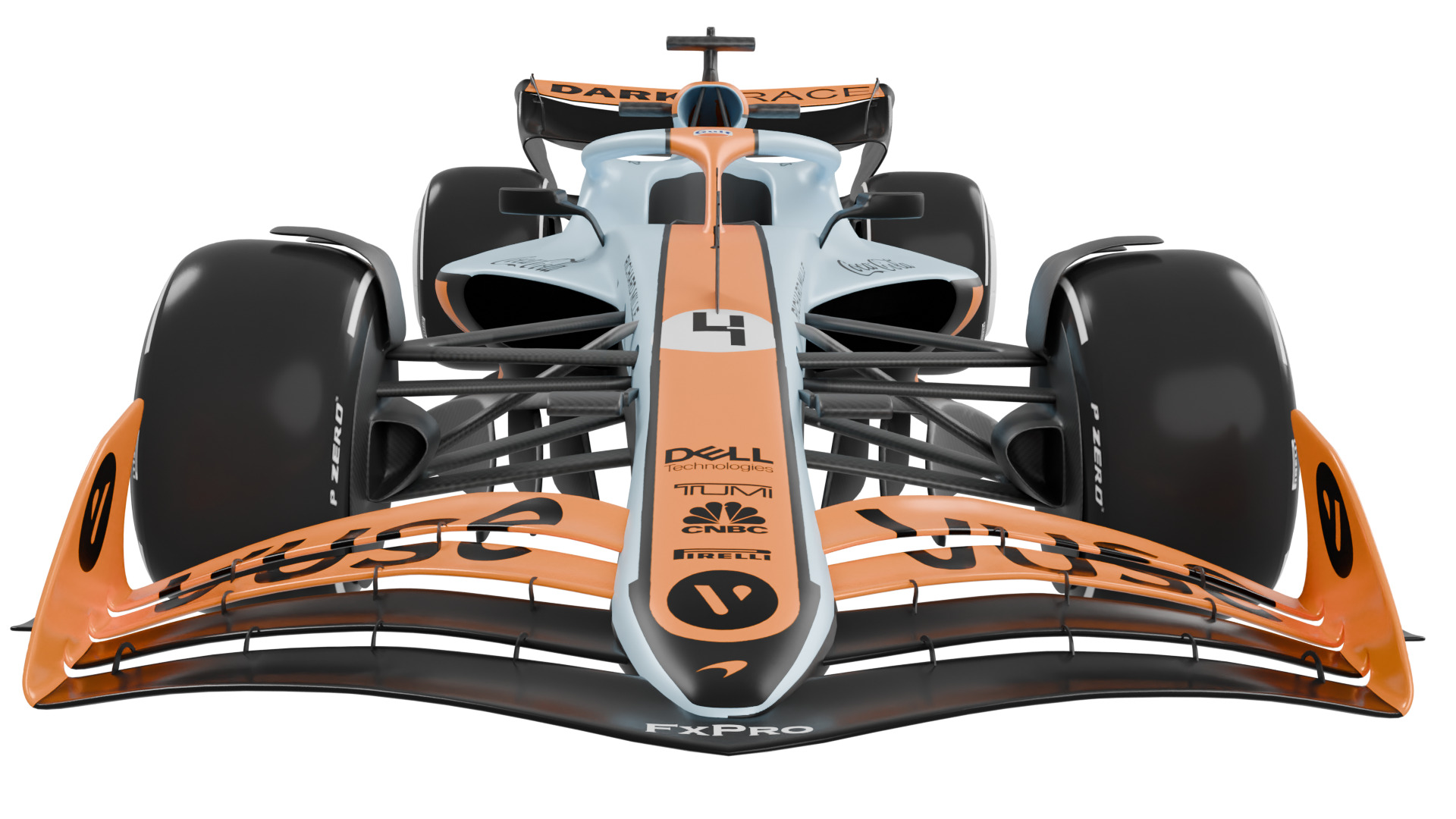 Gulf Mclaren F1 2022 3D model_7