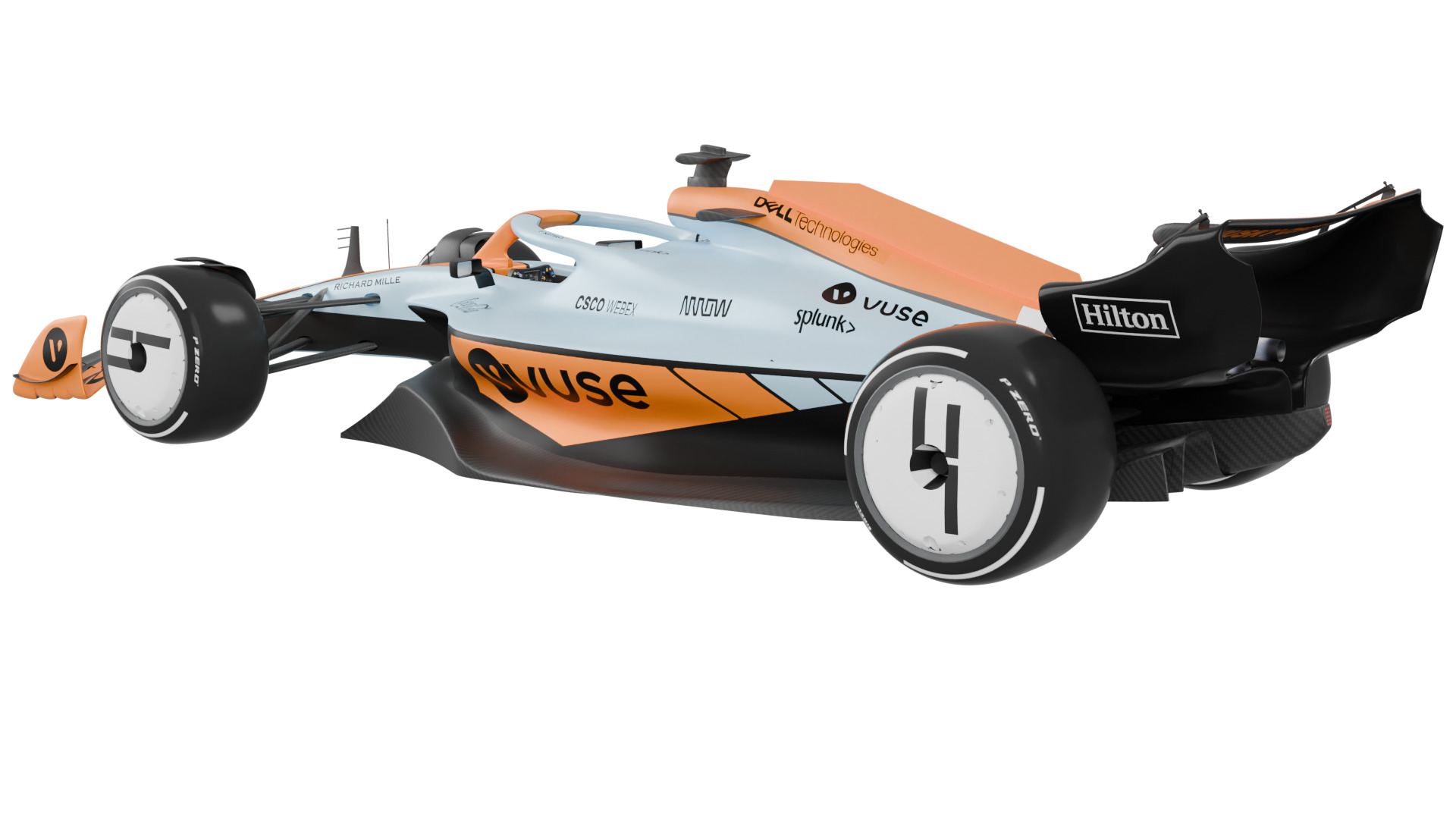 Gulf Mclaren F1 2022 3D model_2