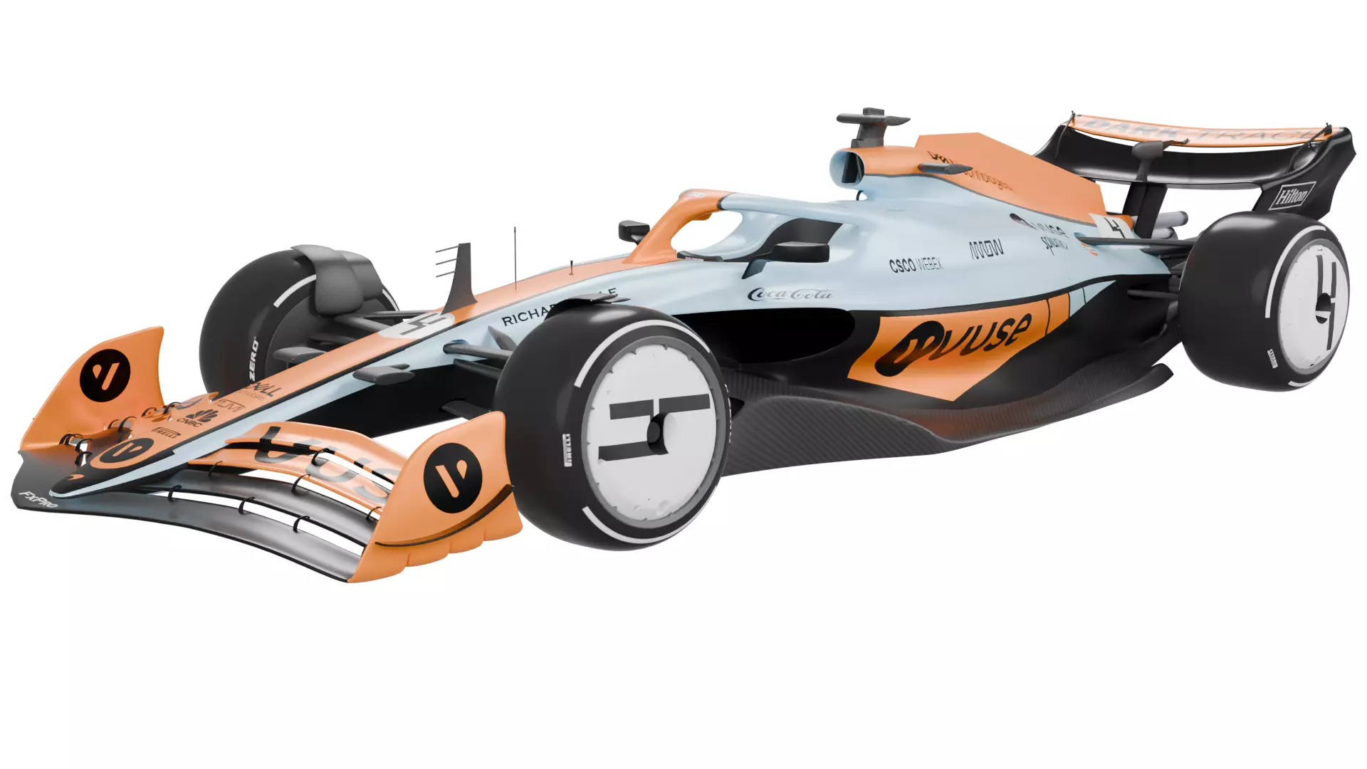 Gulf Mclaren F1 2022 3D model_0