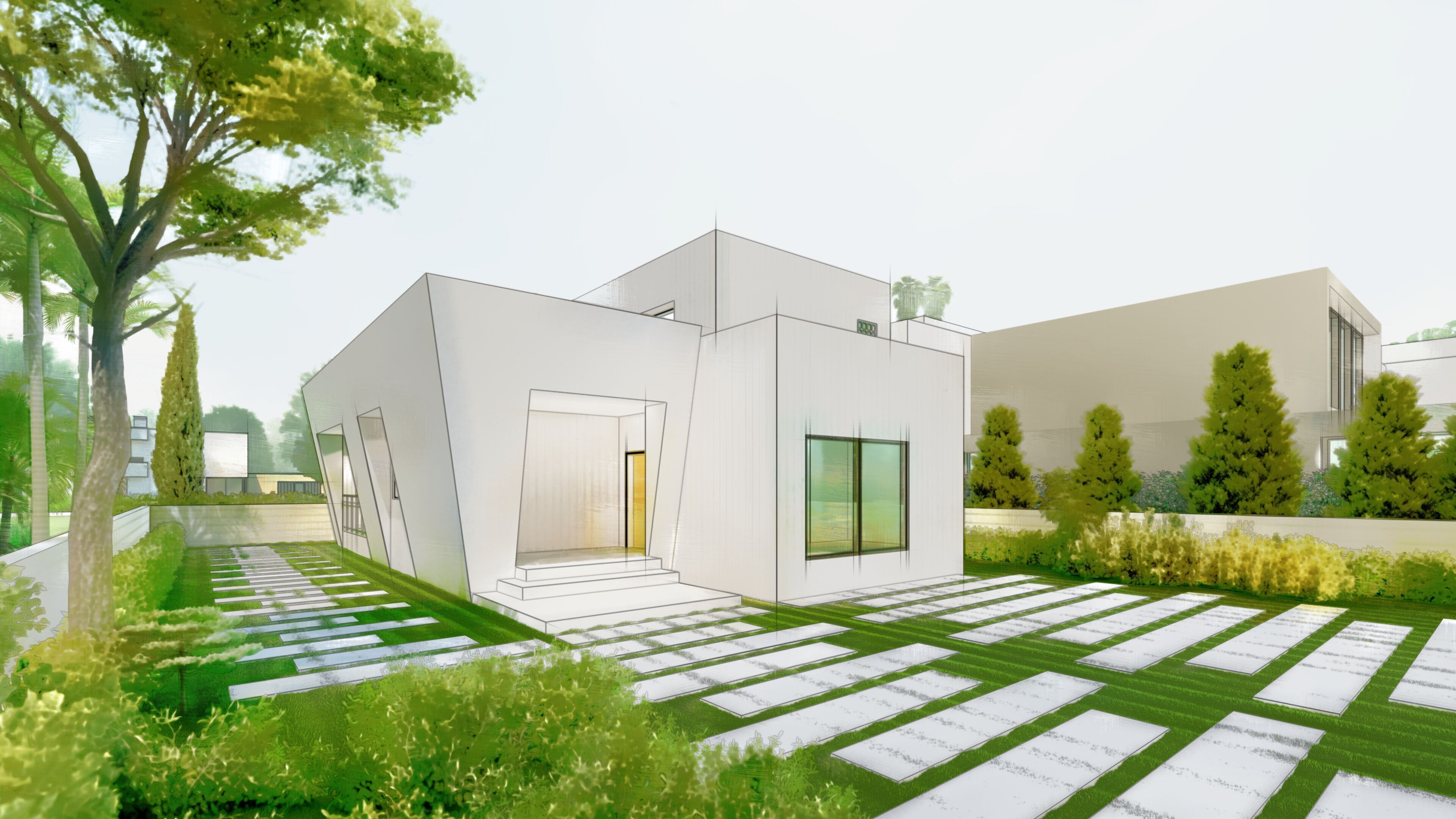 Minimal Modern House - 230 SQM - Full Package 3D model_4