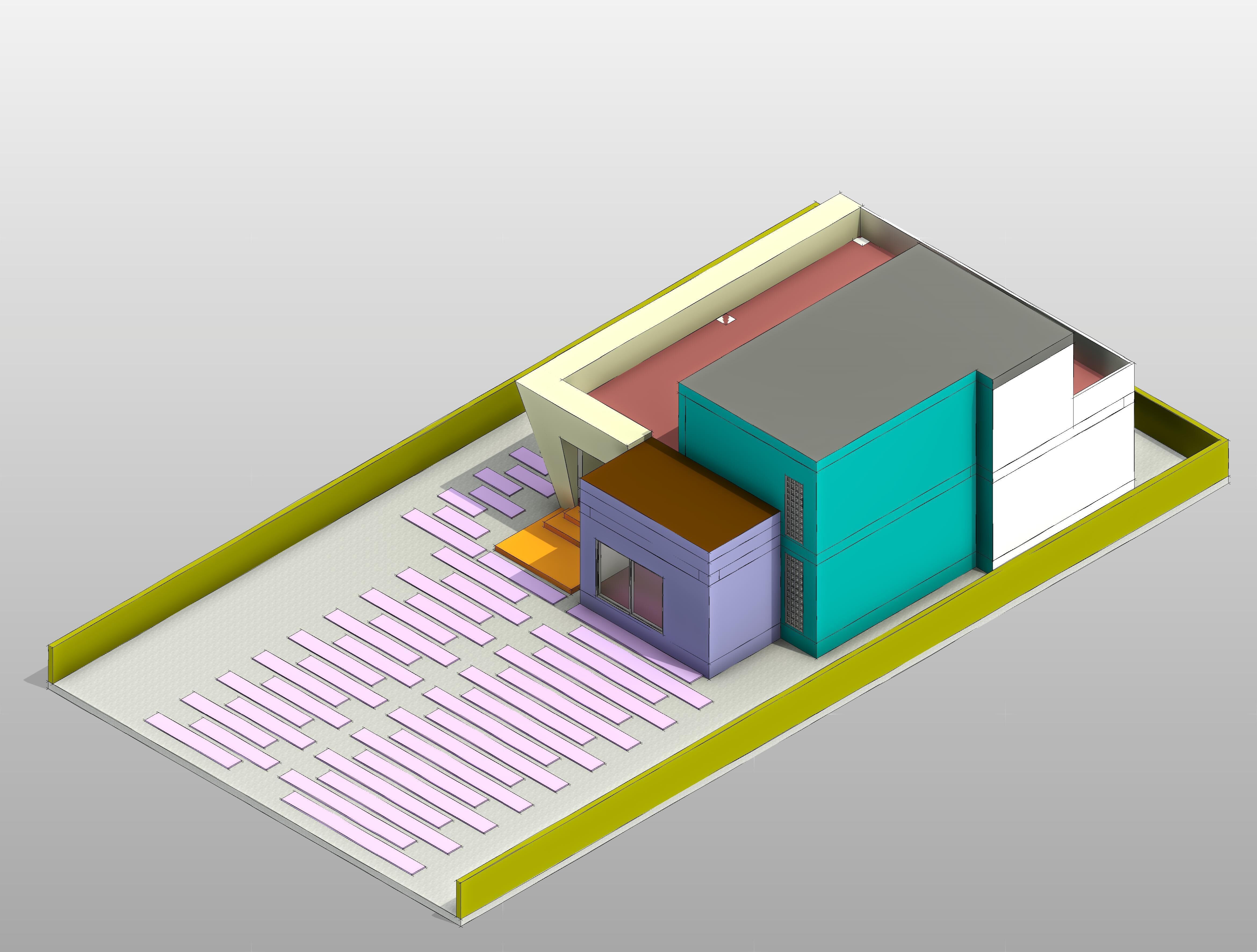 Minimal Modern House - 230 SQM - Full Package 3D model_3