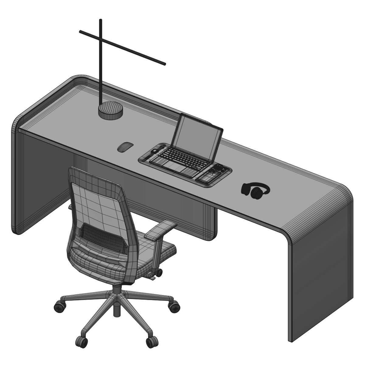 Workplace 33 3D model_3