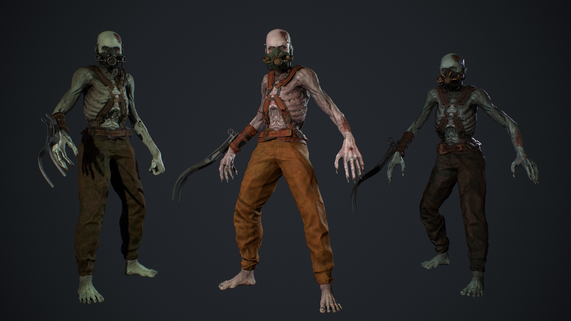 Maniac 2 Low-poly 3D model_3