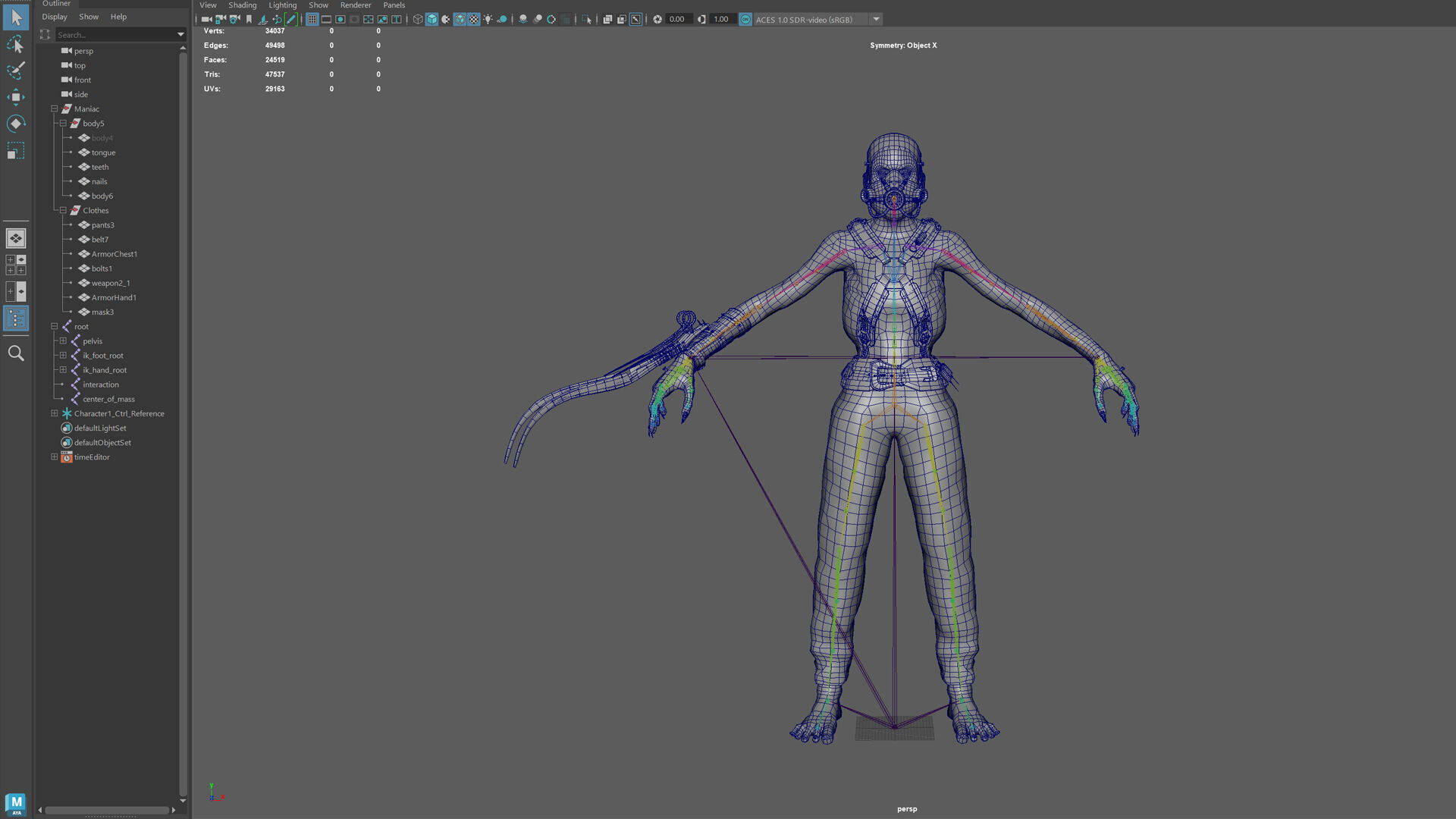 Maniac 2 Low-poly 3D model_27